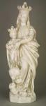 Mary Queen of Heaven With Baby King Jesus Outdoor Garden Statue - 27 Inch - Fiberglass