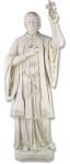 St. Francis Xavier Church Statue - 68 Inch - Indoor / Outdoor - Antique Stone - Made of Fiberglass 