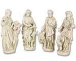 The Four Evangelists Statues - Each 11 Inches High - Made of Fiberglass