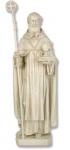 St. Benedict Outdoor Garden Statue - 30 Inch - Antique Stone Looking Fiberglass