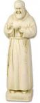 St. Padre Pio Outdoor Garden Statue - 23 Inch - Antique Stone Looking Fiberglass