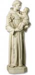 St. Anthony Outdoor Garden Statue - 25 Inch - Fiberglass - Patron of Lost Things