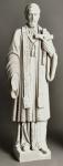 St. Francis Xavier Outdoor Garden Statue - 27 Inch - Antique Stone Looking Fiberglass