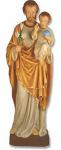 St. Joseph & Child Jesus Statue - 49 Inch - Painted - Indoor Only - Made of Fiberglass