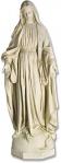 Our Lady of Grace Statue - Indoor / Outdoor - 56 Inch - Antique Stone - Made of Fiberglass