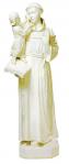 St. Anthony Outdoor Garden Church Statue - 44 Inch - Antique Stone Looking Fiberglass