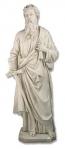 St. Paul Outdoor Garden Church Statue - 62 Inch - Antique Stone Looking Fiberglass