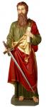 St. Paul Church Statue - 62 Inch - Indoor Use Only - Painted Fiberglass
