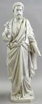 St. Peter Statue - 63 Inch - Antique Stone - Indoor or Outdoor Use - Made of Fiberglass