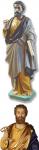 St. Peter Church Statue - 63 Inch - Painted Fiberglass