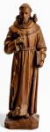 St. Francis of Assisi Garden Statue - 24 Inch - Indoor / Outdoor - Sandstone Color - Made of Fiber Stone