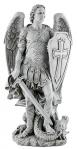 St. Michael Outdoor Garden Church Statue - 24 Inch - Stoneresin - Patron of Police 