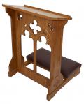 Windsor Padded Kneeler - Prie Dieux - Medium Oak Stain