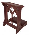 Windsor Padded Kneeler - Prie Dieux - Walnut Stain