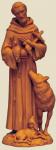 St. Francis Terracotta Statue - 6 Inch - Made in Italy