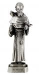 St. Francis Pewter Statue - 3.50 Inch - Patron Saint of Animals