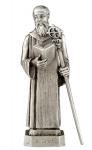 St. Benedict Pewter Statue - 3.5 Inch - Father of Western Monasticism