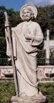 St. Jude Outdoor Garden Church Statue - 43 Inch - Antique Stone Looking Resin