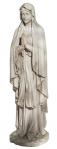 Blessed Virgin Mary In Prayer Statue - 69.5 Inch - Antique Stone Looking Resin