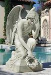 Memorial Outdoor Garden Angel Statue - 33 Inch - Made of Resin