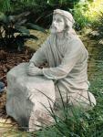 Jesus in the Garden of Gethsemane Outdoor Garden Church Statue - 25 Inch - Faux Stone Looking Resin