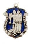 St. Michael Saints Medal Badge - Sterling Silver - 1 Inch - Patron Saint of Police