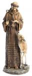 St. Francis Statue - 12 Inch - Resin - Patron Saint of Animals