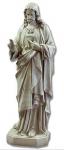 Sacred Heart of Jesus Statue - 52 Inch - Indoor / Outdoor - Antique Stone Looking Fiberglass Resin