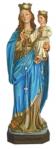 Our Lady of the Rosary Statue - 11 Inch - Hand-painted Alabaster