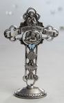 Boys Baptism Tabletop Cross - 6 Inch - Pewter - By James Brennan