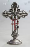 Confirmation Cross for Tabletop - 6 Inch - Pewter - Come Holy Spirit