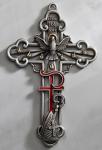 Confirmation Cross - 5 Inch - Pewter - Come Holy Spirit