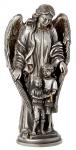 Guardian Angel With Children Pewter Statue - 3.75 Inch 