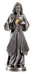 Divine Mercy Pewter Statue - 3.75 Inch 