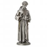 St. Francis Pewter Statue - 3.75 Inch - Patron Saint of Animals