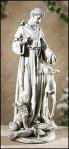 St. Francis With Animals Garden Statue - 13.75 Inch - Resin