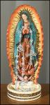 Our Lady of Guadalupe Rosary Holder Statue - 8 Inch - Resin