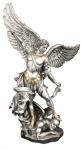 St. Michael Statue - Pewter Style Finish - 14.5 Inch Tall - Veronese Collection