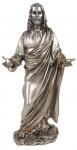 Welcoming Christ Statue - 12 Inches - Pewter Style Finish with Golden Highlights