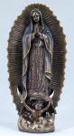 Our Lady of Guadalupe Statue - Bronzed Resin - 9.5 Inch