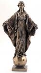 Our Lady of Smiles Statue - 9 Inch - Bronzed Resin Lightly Hand-painted