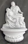 Pieta Font - 10 Inch - White Resin - From Veronese Collection