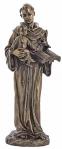 St.  Anthony Statue with Christ Child - 10.5 Inch - Lightly Hand-painted Cold Cast Bronze - From The Veronese Collection