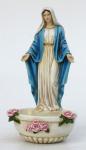 Our Lady of Grace Holy Water Font - 7.5 Inch - Hand-painted - Veronese Collection
