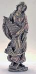 St. Cecilia Statue - 8.5 Inch - Lightly Hand-painted Cold-cast Bronze - Veronese Collection - Patron Saint of Music