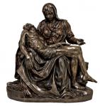 Pieta Statue -  31 Inch - Lightly Hand-painted Cold-cast Bronze Resin - Veronese Collection