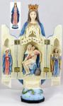Our Lady of Sorrows Statue - Triptych - 11 Inch - Hand-painted