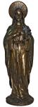 Immaculate Heart of Mary Statue - 11 Inch - Cold Cast Bronze - Veronese Collection