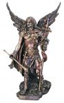 St. Gabriel Statue - 13.75 Inches -  Lightly Hand-painted Cold-cast Bronze Resin - Veronese Collection