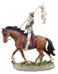 St. Joan of Arc Statue - 10 x 11 - Handpainted - Veronese Collection